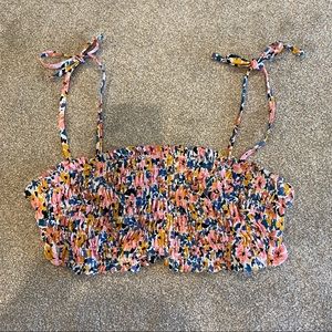 Floral Bandeau Bikini Top